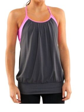 lululemon No Limits 2 in 1 Tank Top in Pink, size 6